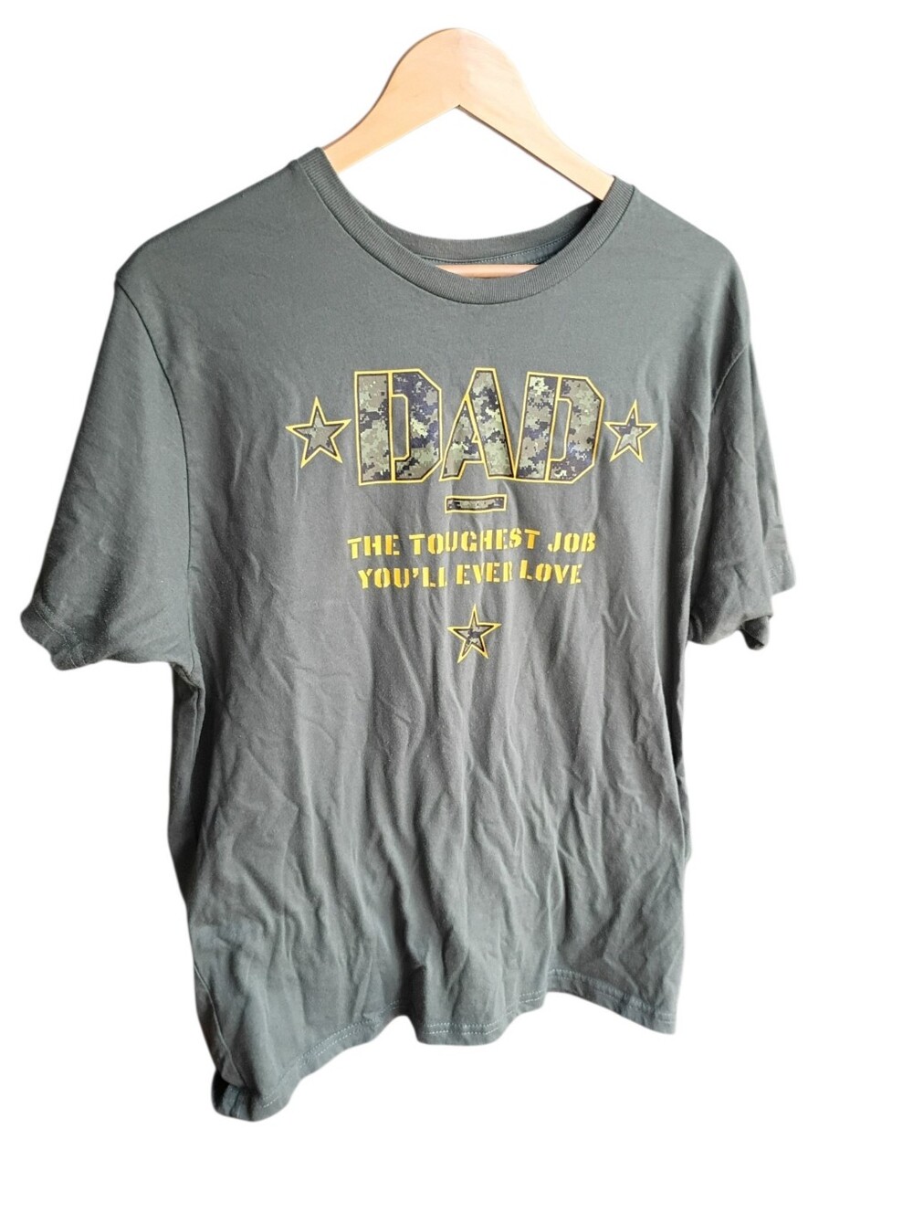 Fathers Day Green T-shirt Size Large